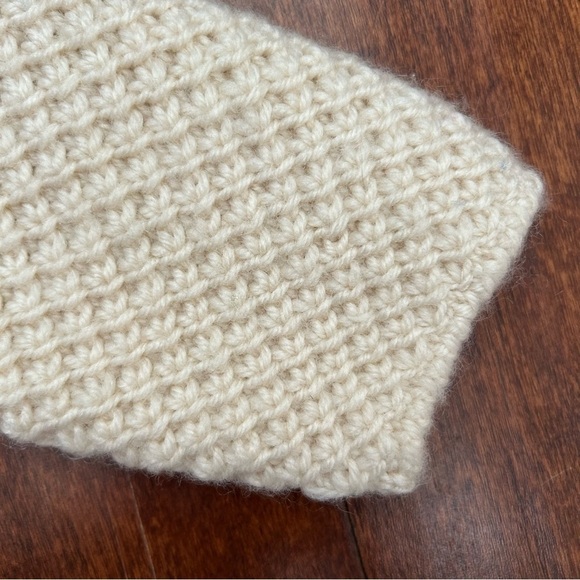 Cozy Cream Knit Kids Cardigan, So Classic and Lovely, Size 5 - Picture 5 of 10